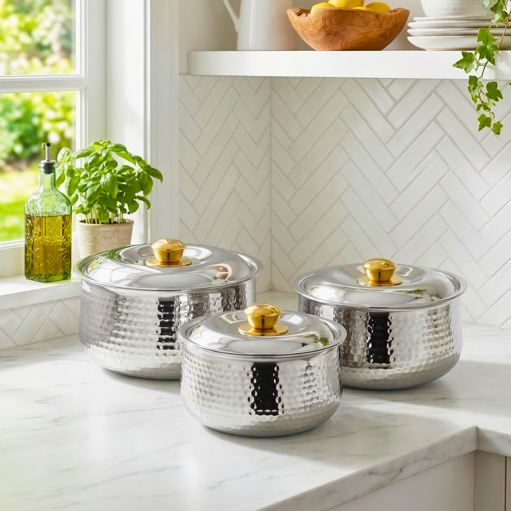 3 Pc Gift Set Hotcase Harmony (Belly Hammered)