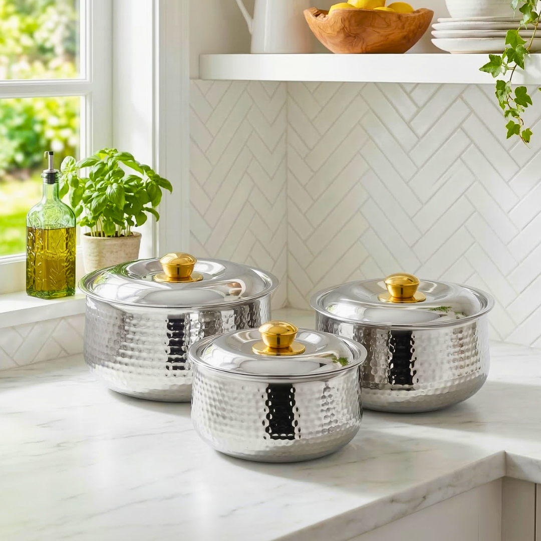 3 Pc Gift Set Hotcase Harmony (Belly Hammered)