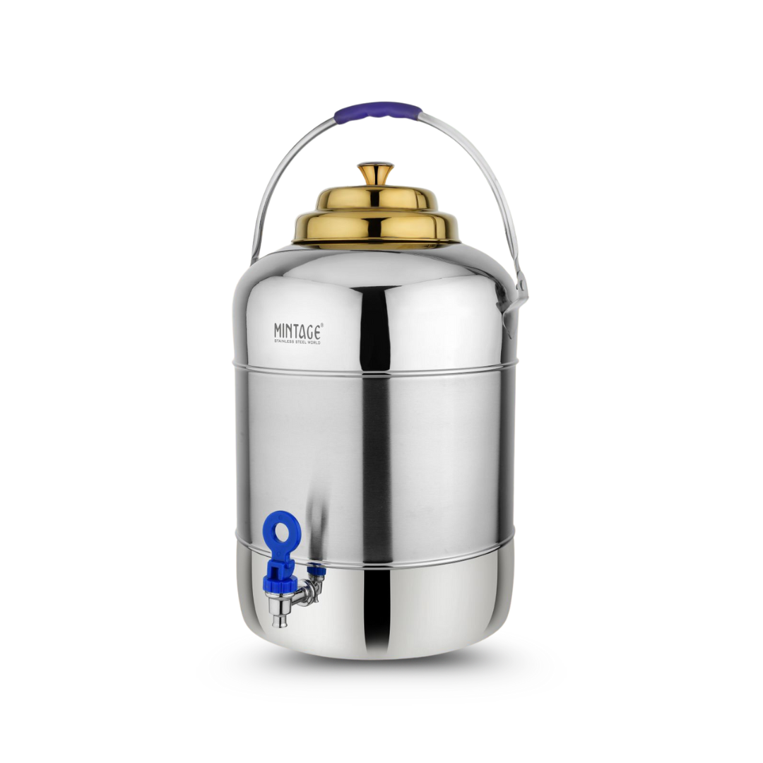 Water Pot Honeywell with Golden PVD Lid & Handle
