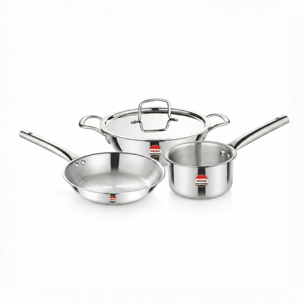 4 Pc Triply Cookware Gift Set Trinex