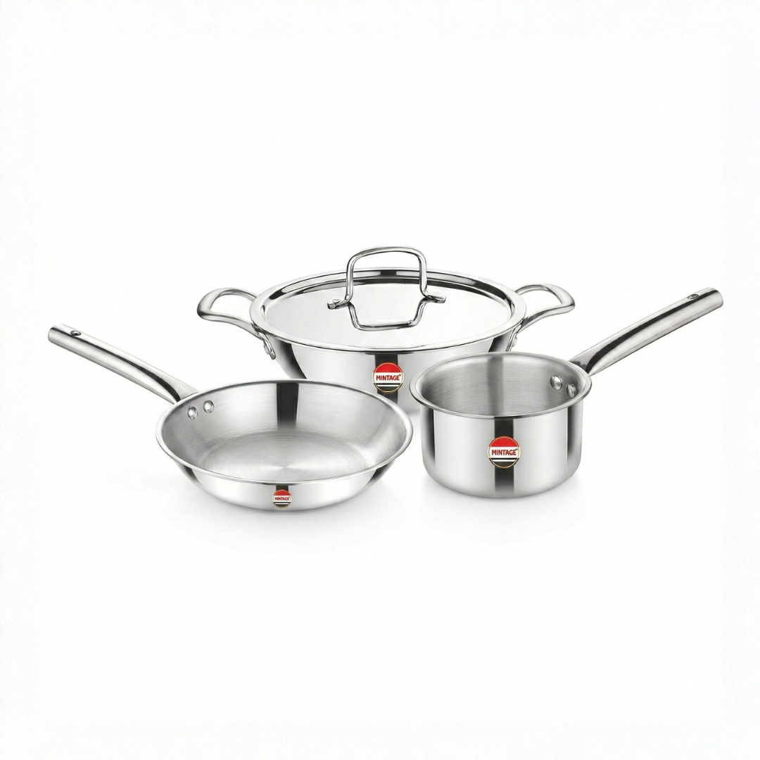 4 Pc Triply Cookware Gift Set Trinex