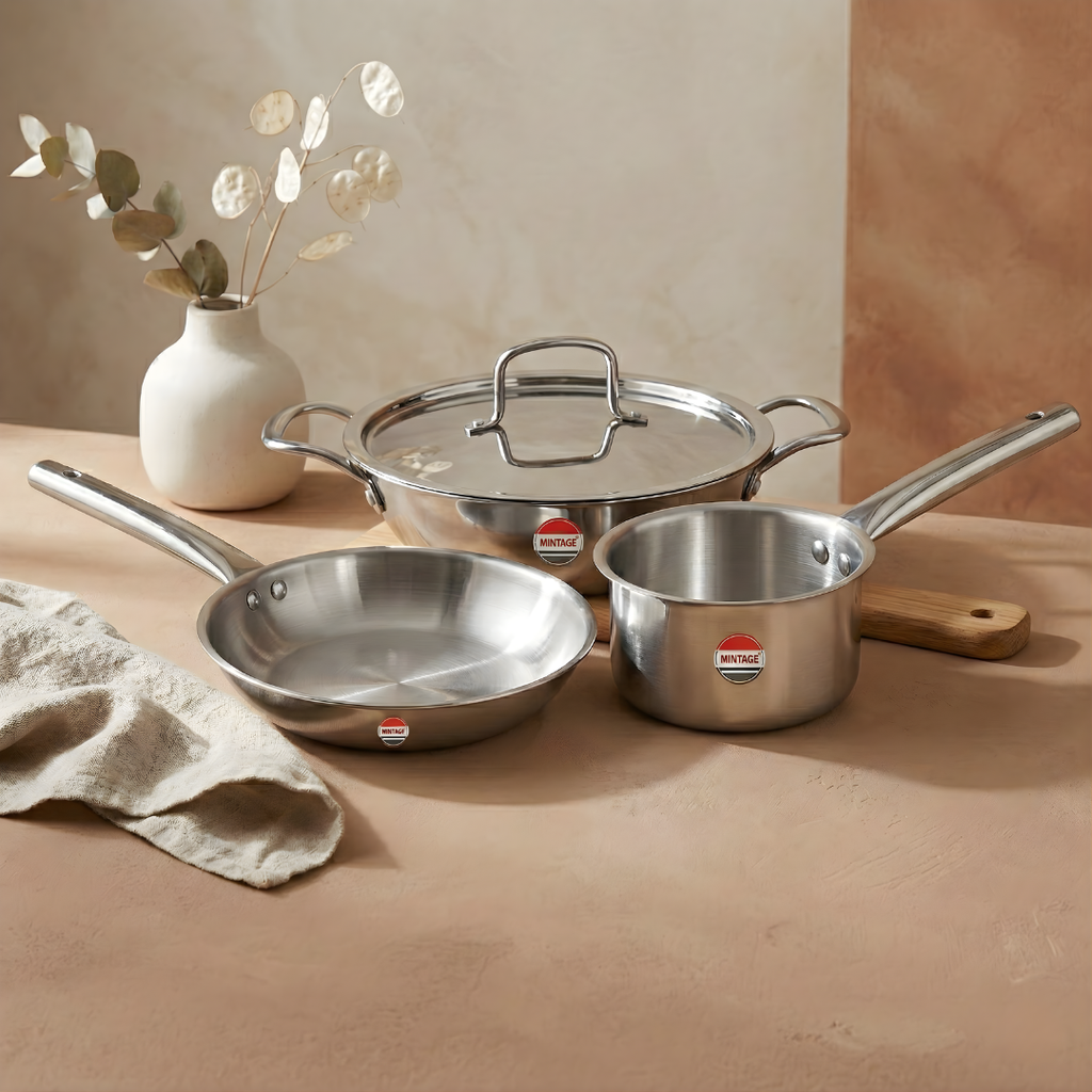 4 Pc Triply Cookware Gift Set Trinex