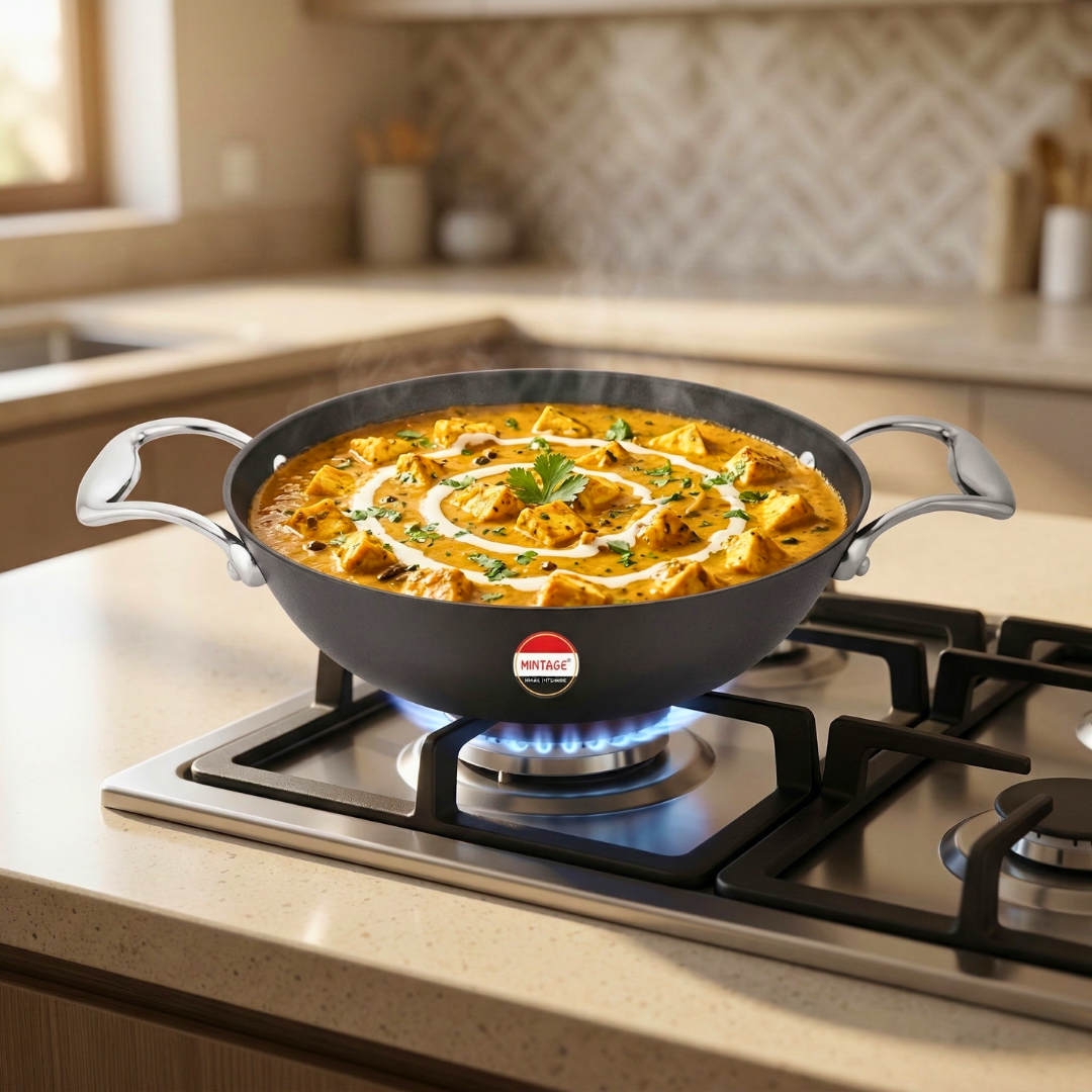 Cast Iron Kadhai Blackstone with Honeycomb