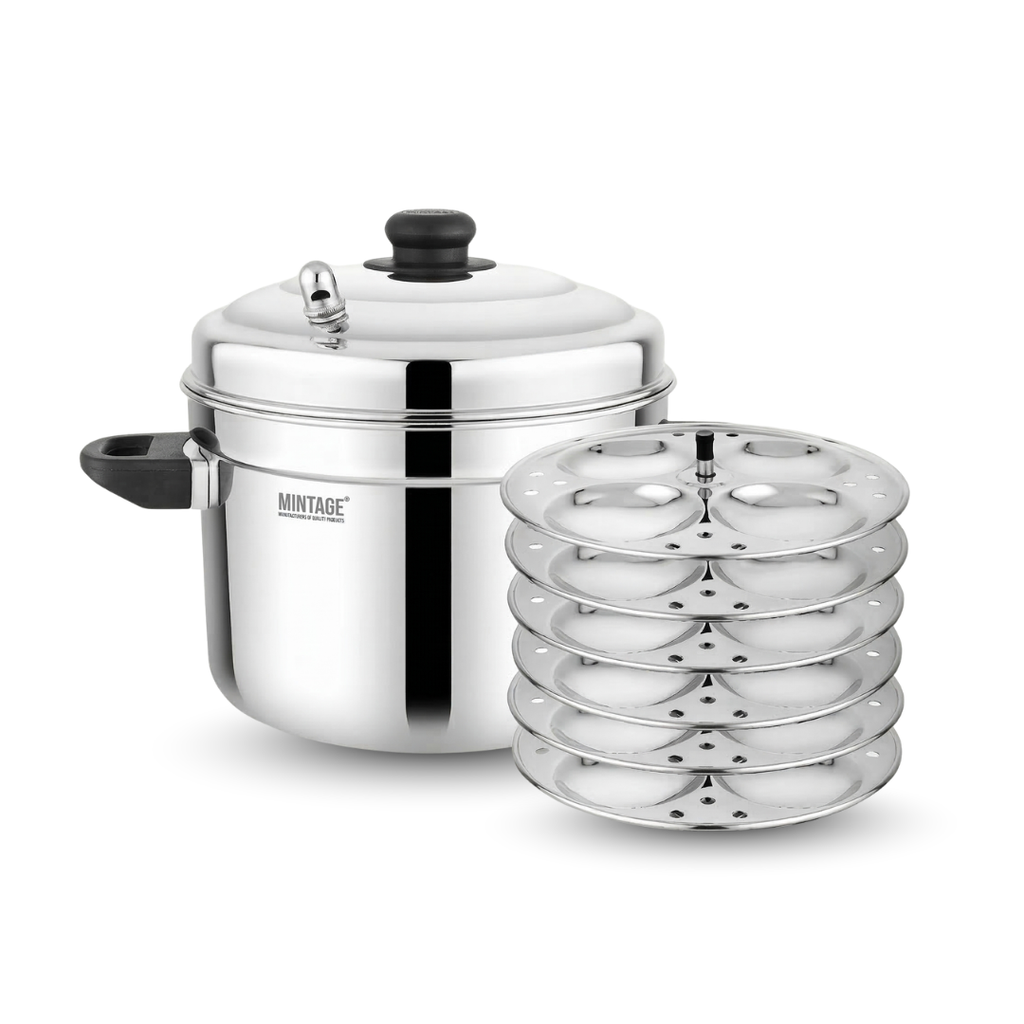 Idli Maker Marvel 6 (Induction Compatible) – 6 Plate Set
