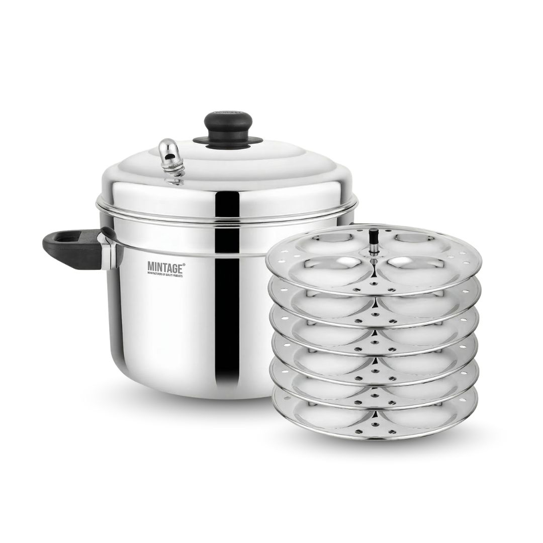 Idli Maker Marvel 6 (Induction Compatible) – 6 Plate Set