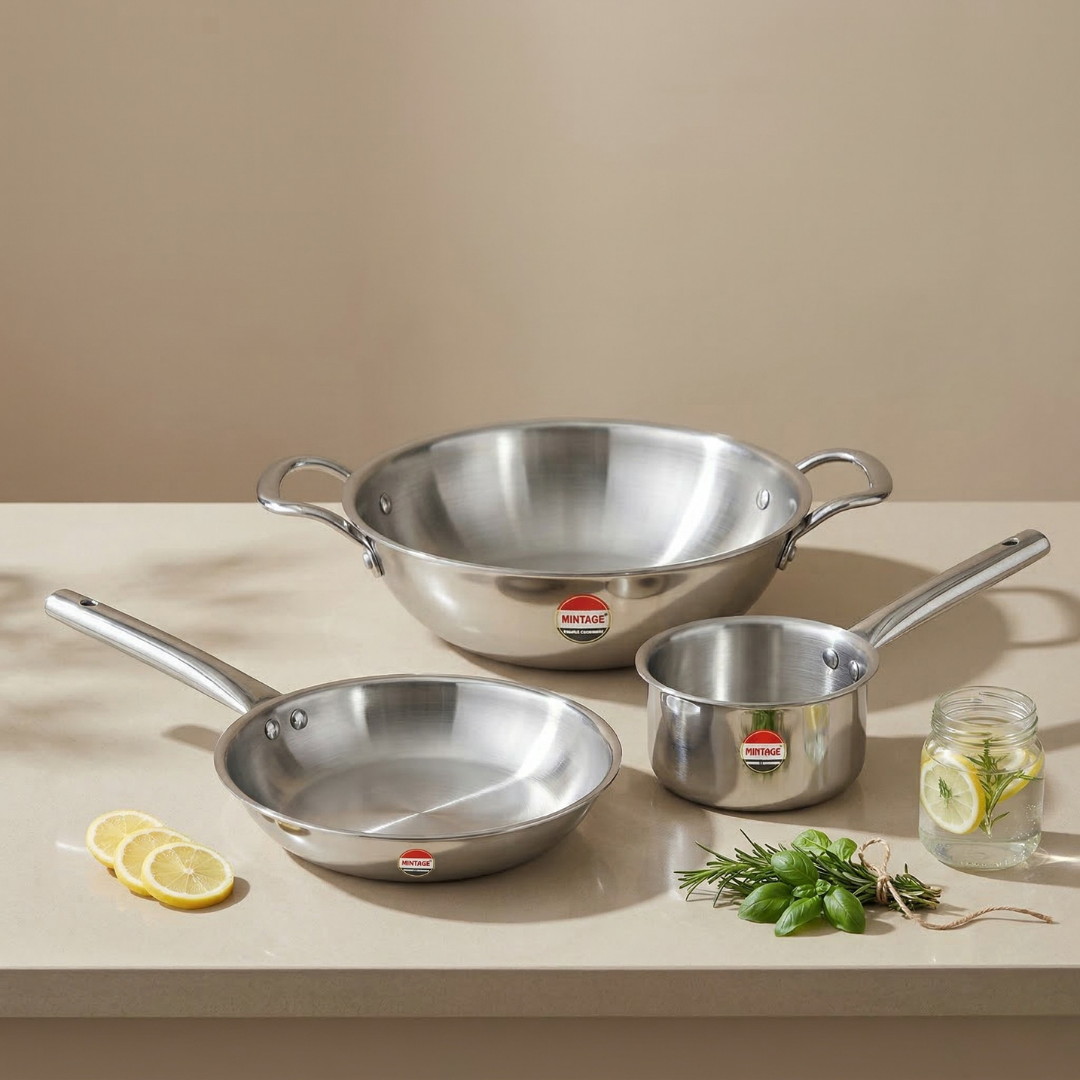 3 PC Triply Cookware Gift Set Trinex