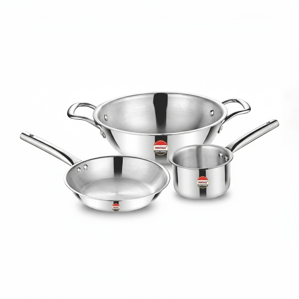 3 PC Triply Cookware Gift Set Trinex