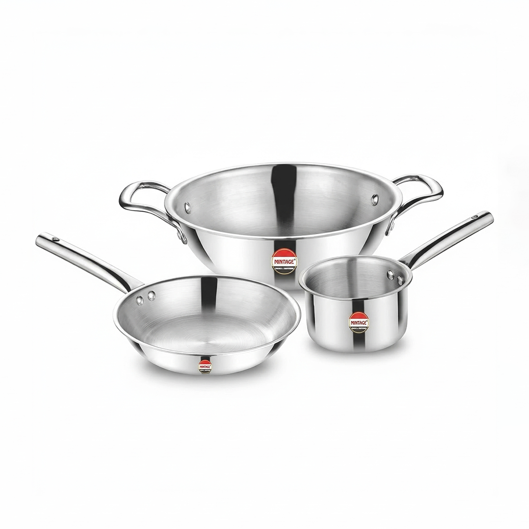3 PC Triply Cookware Gift Set Trinex
