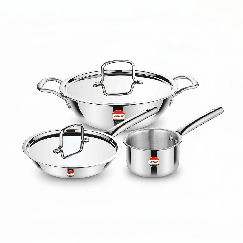 5 Pc Triply Cookware Gift Set Trinex