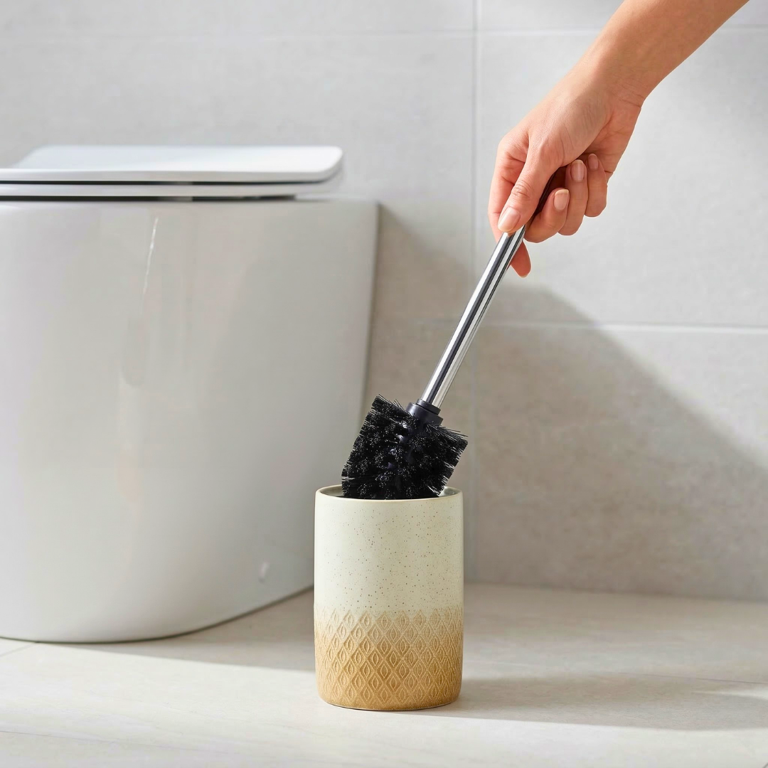 Bathroom Essentials Toilet Brush – Oak