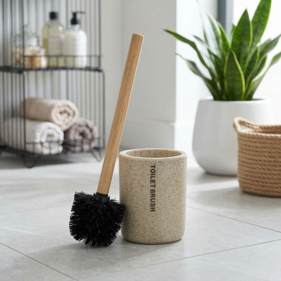 Bathroom Essentials Toilet Brush – Olive