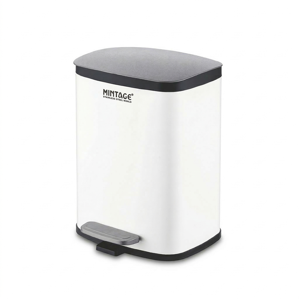Step Bin Luna White