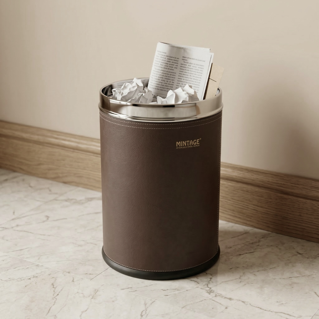 Leather Paper Bin Magnum
