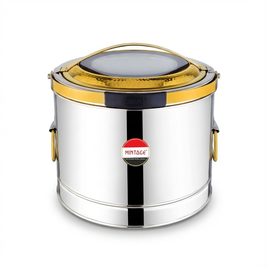 Hotpot Majestic with See Thru Golden PVD Lid and Handles