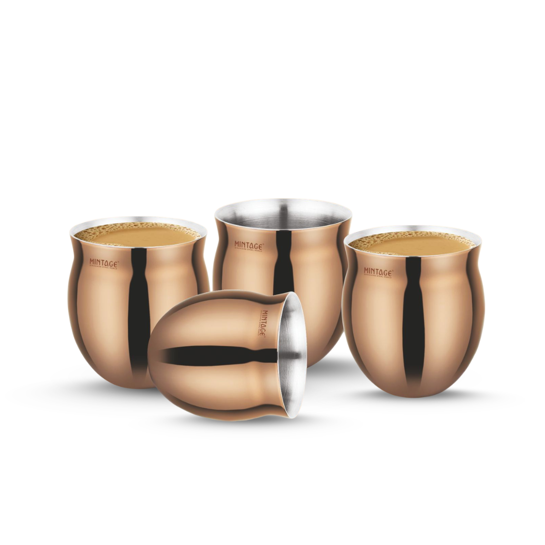 Kullad Set Rosegold PVD Coated