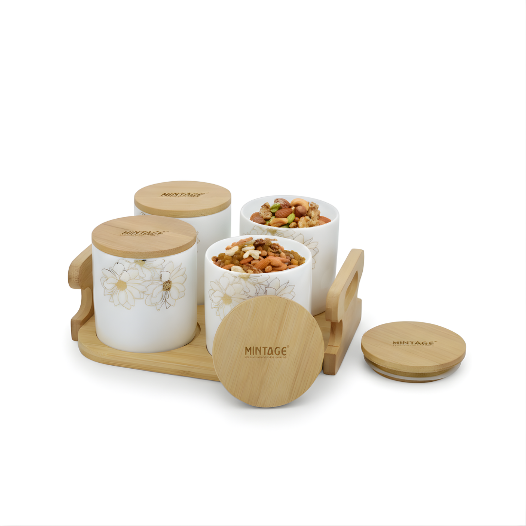 Snacks Serving Bowl & Tray Set Nakshtra