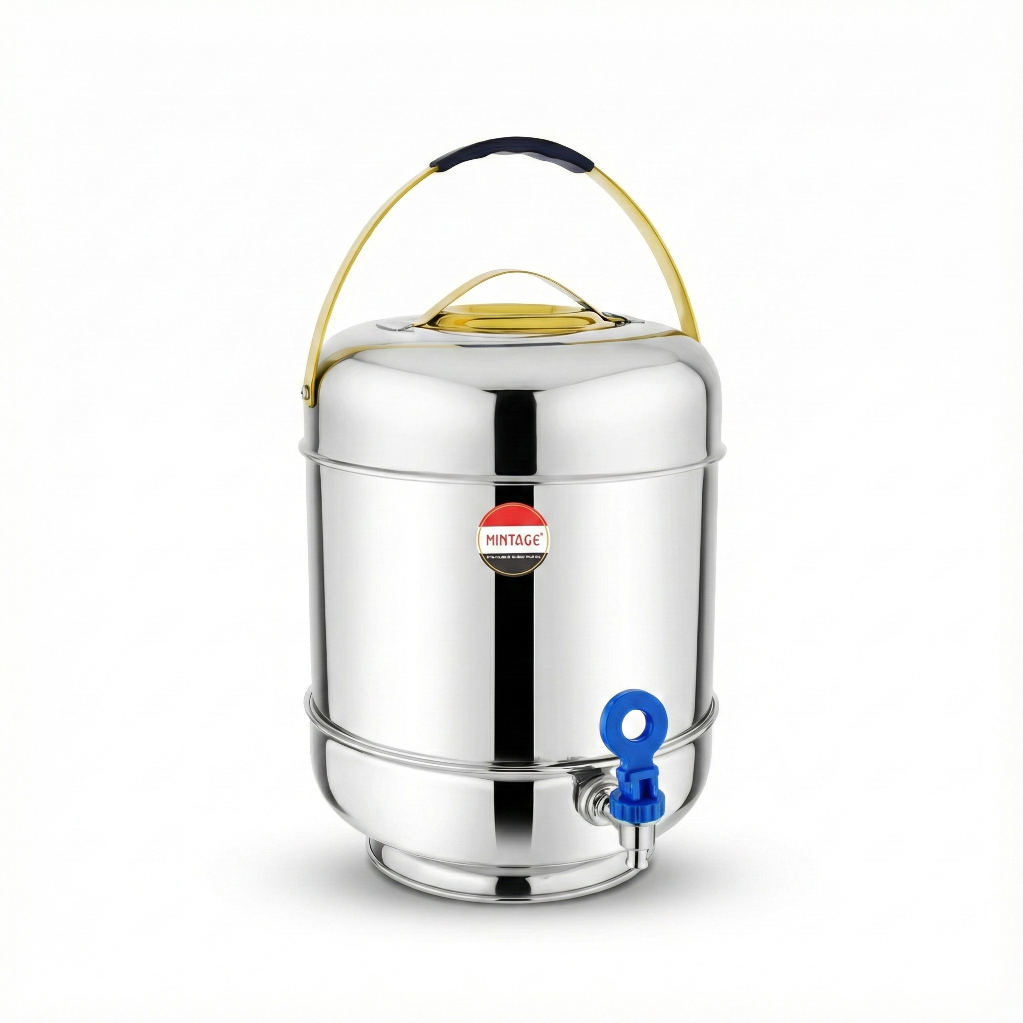 Tea / Water Pot Innova with Golden PVD Lid & Handle