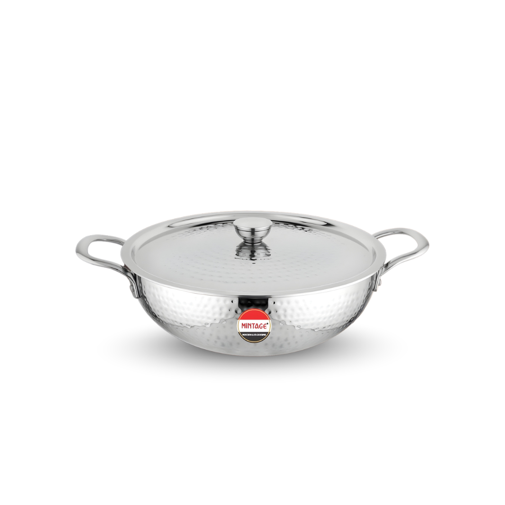 Triply Hammered Kadhai Divine with Lid