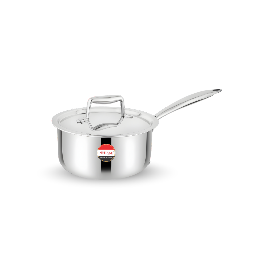 Triply Sauce Pan Falcon with SS Diecast Handle & Lid